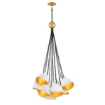 Quintiesse Nula 15 Light Pendant Shell White & Luxe Gold - Decolight Ltd 