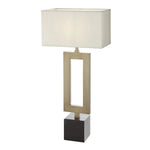 Decolight Keeva Aged Brass and Mable Table Lamp