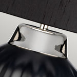 Quintiesse Bexley 1 Light Table Lamp - Black & Polished Nickel Black & Polished Nickel - Decolight Ltd 