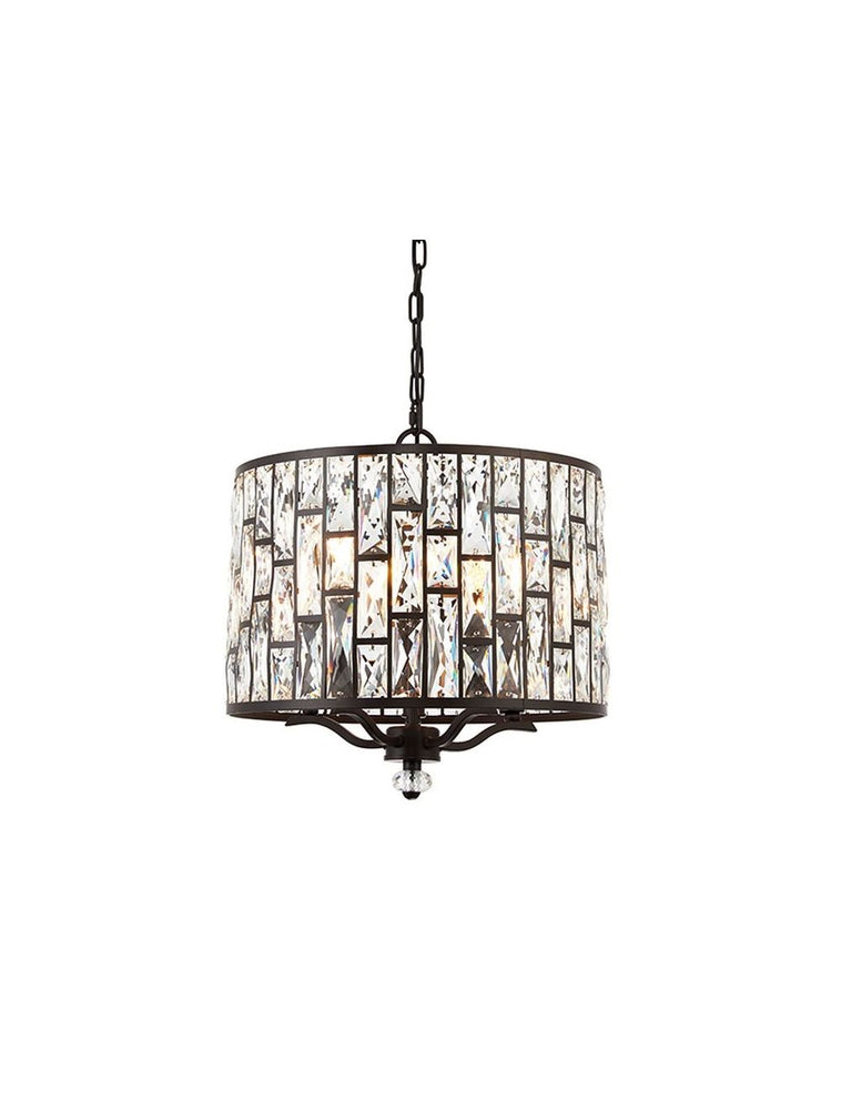 Decolight Ella Crystalline Ceiling Pendant Light Bronze - Decolight Ltd 