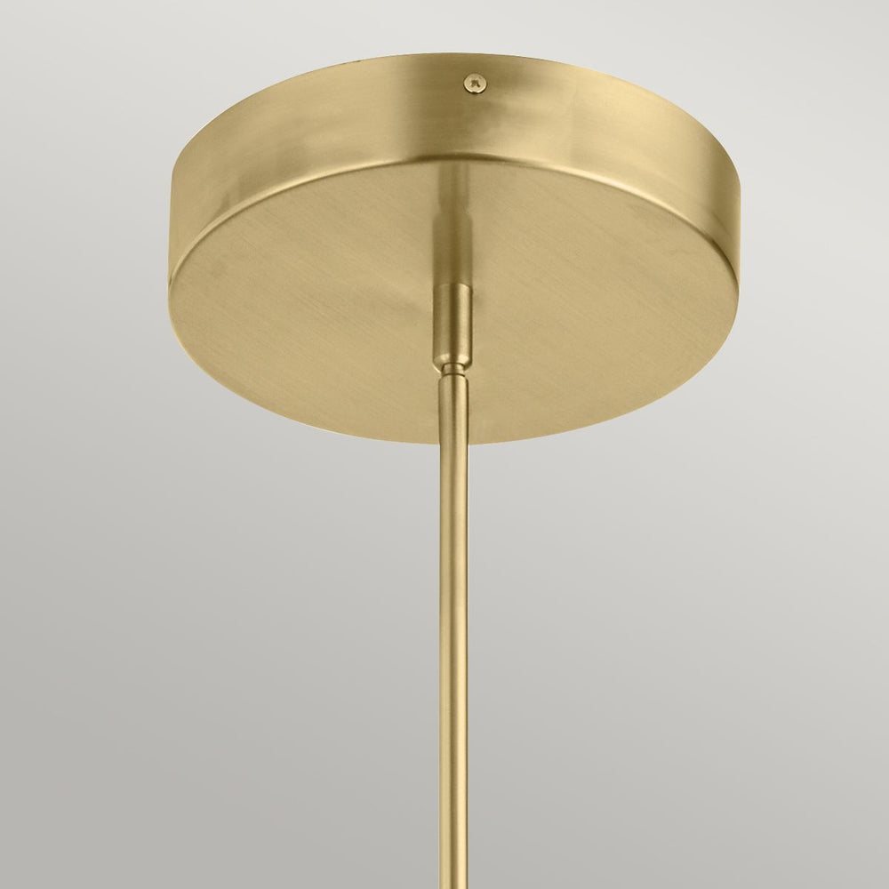 Quintiesse Calters Large LED Foyer Pendant Champagne Gold - Decolight Ltd 