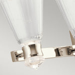 Quintiesse Kayva Art Deco LED 4 Arm Dual-lit Wall Light  Polished Nickel - Decolight Ltd 