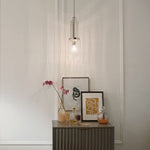 Quintiesse Kimrose 1 Light Mini Pendant  Polished Nickel - Decolight Ltd 