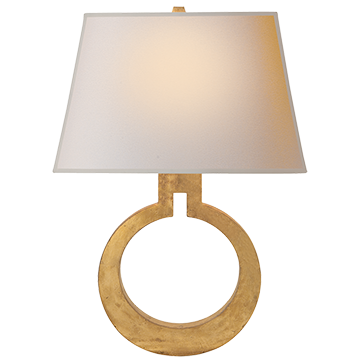 Ring Form Large Gilded Wall light Sconce - Decolight Ltd 
