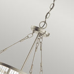 Quintiesse Roux 3 Light Pendant/ Semi-Flush Brushed Nickel - Decolight Ltd 