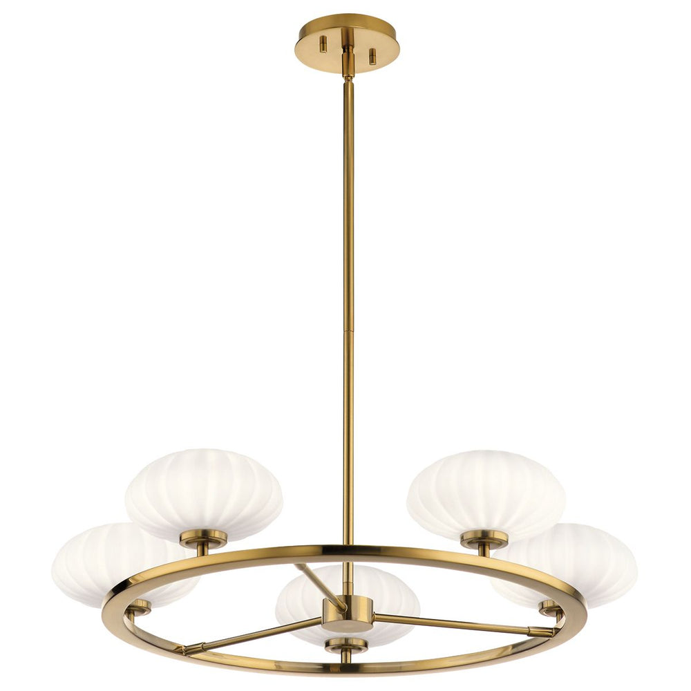 Quintiesse Pim 5 Light Chandelier   Fox Gold - Decolight Ltd 