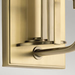 Quintiesse Kimrose 1 Light Wall Light  Brushed Natural Brass - Decolight Ltd 