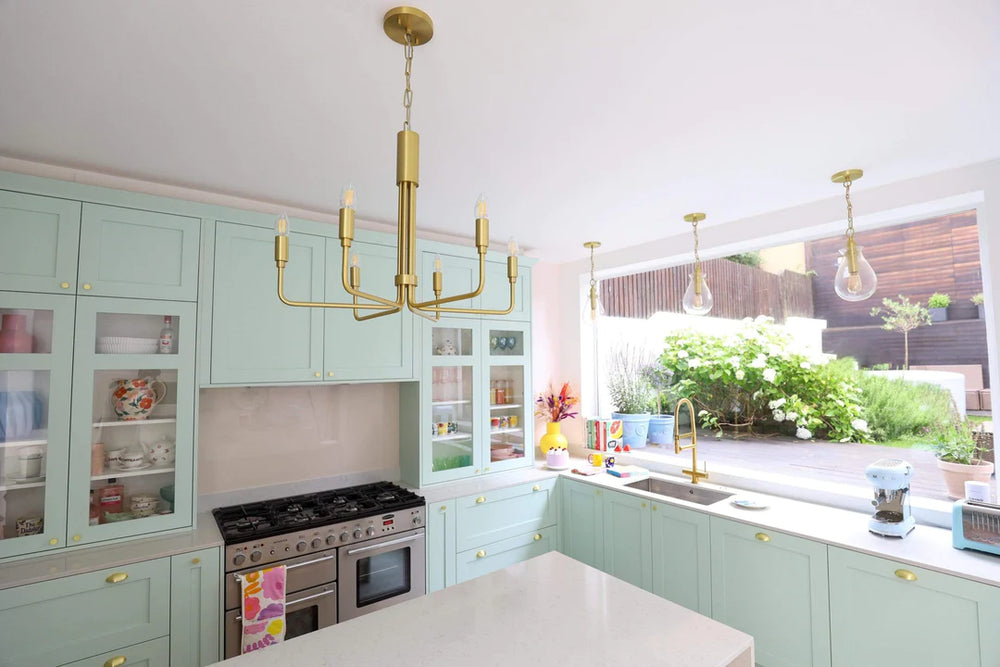 Mitzi Lighting Brigitte 6 light Ceiling Light Aged Brass– Decolight Ltd