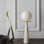 Heathfield & Co Halo Table Lamp in White - Decolight Ltd 