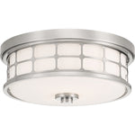 Decolight Keynsham Brushed Nickel  Flush Ceiling Light - Decolight Ltd 