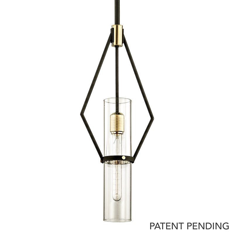 Troy Lighting Reaf Single Vintage Industrial Ceiling Pendant Light