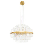 Decolight Agatha Art Deco Ceiling Pendant Light Brass - Decolight Ltd 