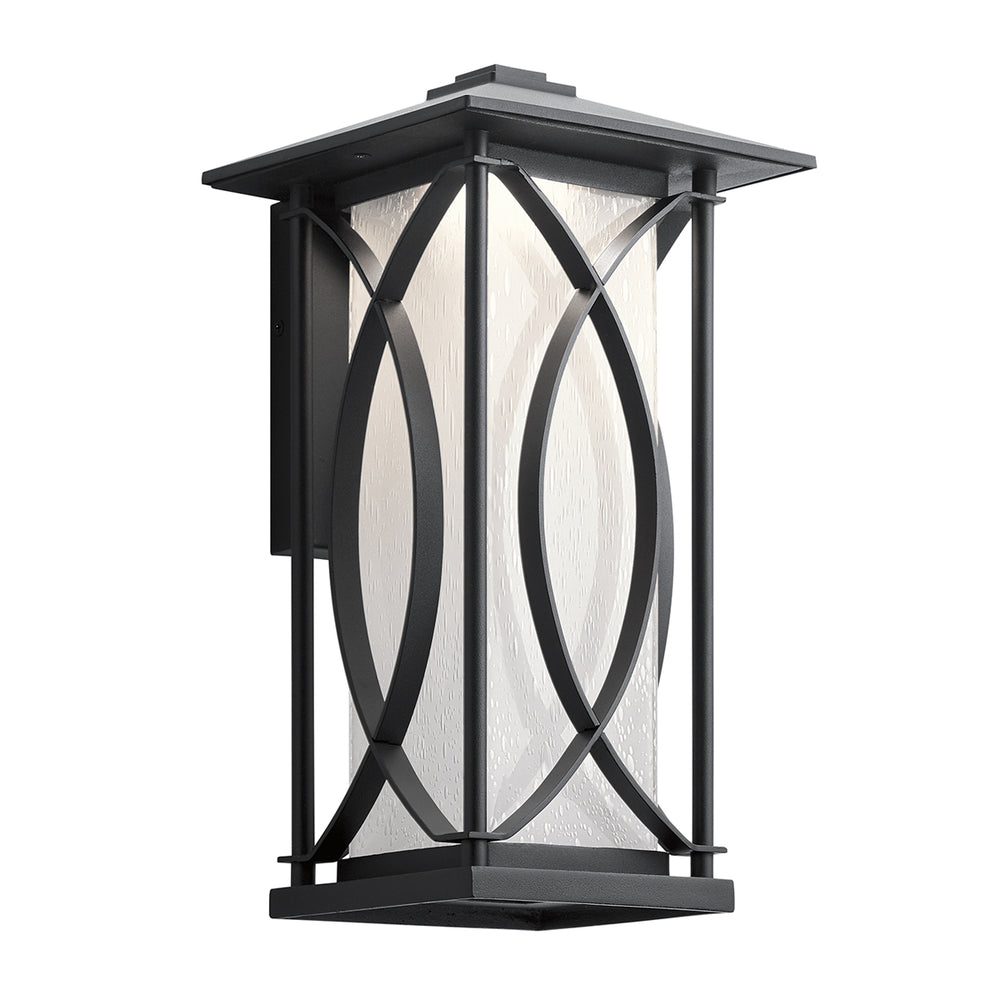 Quintiesse Ashbern Wall Light Lantern Black Medium