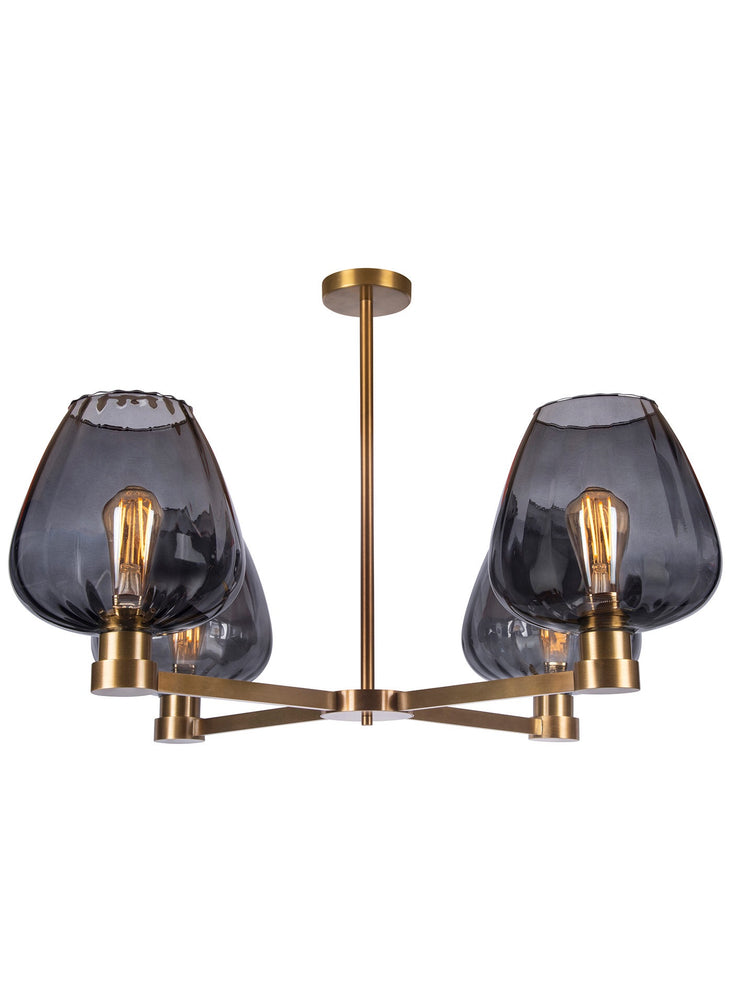 Heathfield & Co Gisselle Slate Ceiling Pendant