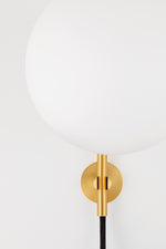 Mitzi Lighting Gina Aged Brass Wall Light - Decolight Ltd 