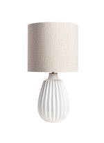 Heathfield & Co Elder Off White Ceramic Table Lamp