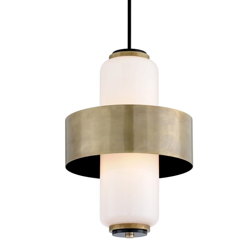 Corbett Lighting Melrose Small Vinage Brass Art Deco  Ceiling Pendant Light