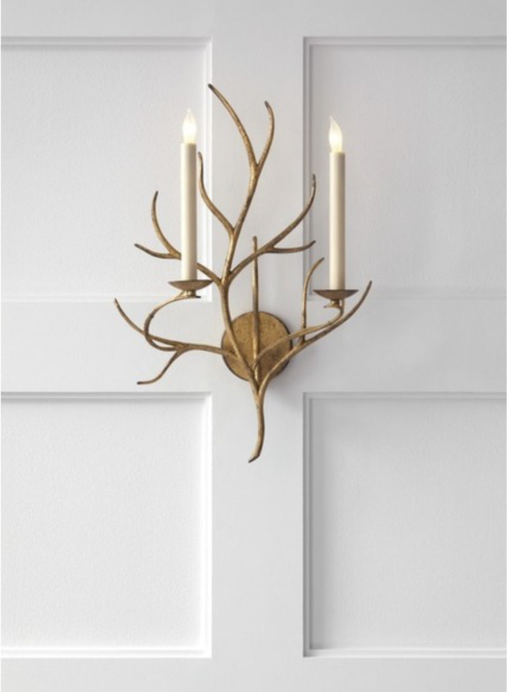 Visual Comfort Branch Wall Sconce Light Gold - Decolight Ltd 