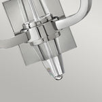 Quintiesse Ascher 2 Light Wall Light Polished Nickel - Decolight Ltd 