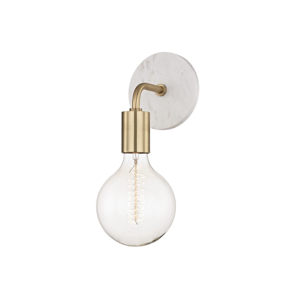 Mitzi Lighting Chloe Aged Brass Wall Light - Decolight Ltd 