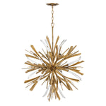 Quintiesse Vida 13 Light Small Pendant Burnished Gold - Decolight Ltd 