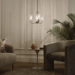 Quintiesse Kimrose 3 Light Chandelier   Polished Nickel - Decolight Ltd 
