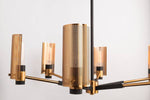 Troy Lighting Pilsen 8 Arm Brass & Bronze Ceiling Light - Decolight Ltd 