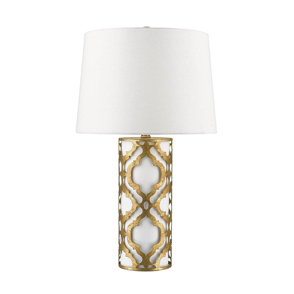 Decolight Ella Distressed Gold Table Lamp