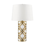 Decolight Ella Distressed Gold Table Lamp