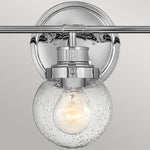 Quintiesse Poppy 3 Light Bar Bathroom Wall Light  Polished Chrome - Decolight Ltd 