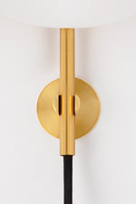 Mitzi Lighting Gina Aged Brass Wall Light - Decolight Ltd 
