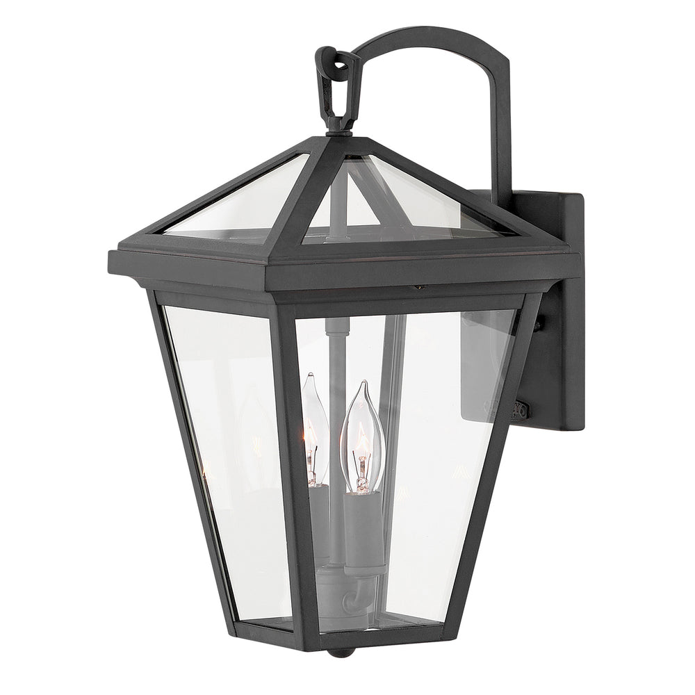 Quintiesse Alford Place 2 Light Small Wall Lantern Museum Black - Decolight Ltd 