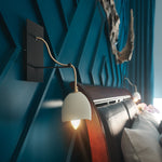 Quintiesse Nula 1 Light Pendant Shell White & Luxe Gold - Decolight Ltd 