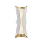 Mitzi Lighting Josie Gold Leaf/White Sconce Wall Light - Decolight Ltd 