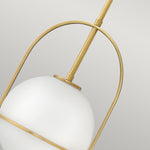 Quintiesse Somerset 1 Light Medium Pendant  Heritage Brass - Decolight Ltd 