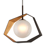 Troy Lighting Origami Bronze With Gold Leaf Ceiling Light - Decolight Ltd 