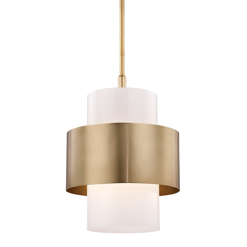 Hudson Valley Large Aged Brass Corinth Ceiling Pendant - Decolight Ltd 