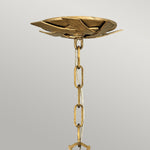 Quintiesse Vida 13 Light Small Pendant Burnished Gold - Decolight Ltd 