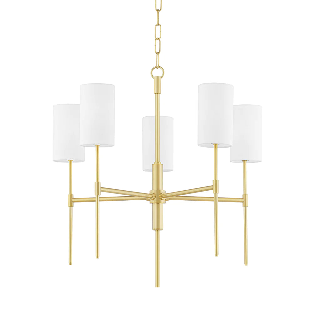 Olivera Brass Ceiling Light 5 Arm