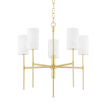 Mitzi Lighting Olivia 5 Light Brass Ceiling Light
