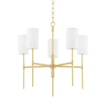 Olivera Brass Ceiling Light 5 Arm