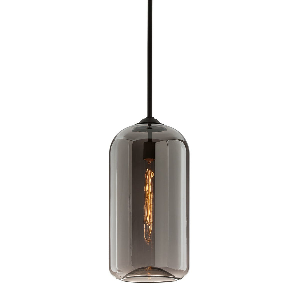 Troy Lighting Large District Satin Black Ceiling Light - Decolight Ltd 