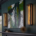 Quintiesse Styx LED Wall Light  Black & Gilded Gold - Decolight Ltd 