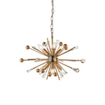 Decolight Toscana Starburst Ceiling Pendant Light Aged Brass
