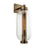 Troy Lighting Atwater Large Outdoor Wall Light Aged Brass - Decolight Ltd 