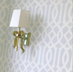 Decolight Ellery Small Bow Wall light in Soft Brass - Decolight Ltd 