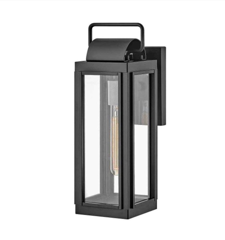 Decolight Denstone Small Outdoor Black Wall Light