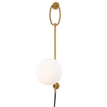 Mitzi Lighting Gina Aged Brass Wall Light