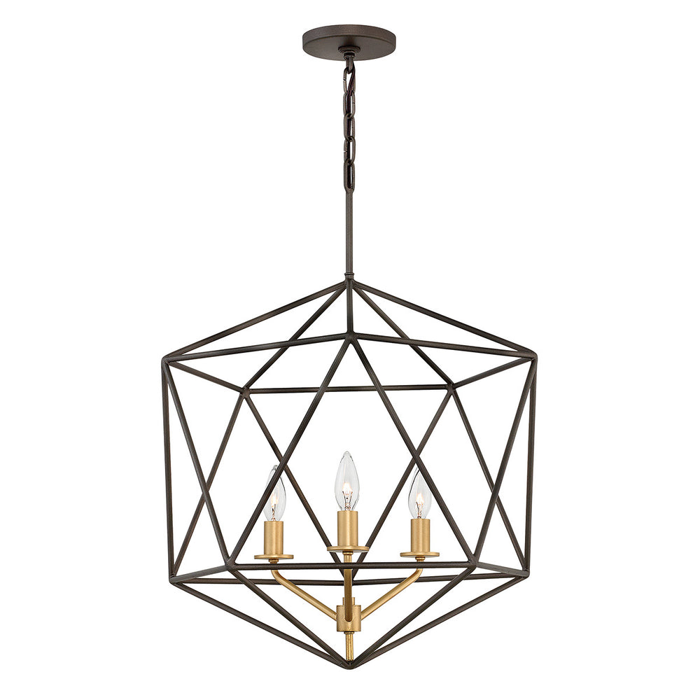 Decolight GEOMETRIC GEM CHANDELIER 3 Light Ceiling