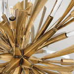 Quintiesse Vida 13 Light Large Pendant Burnished Gold - Decolight Ltd 
